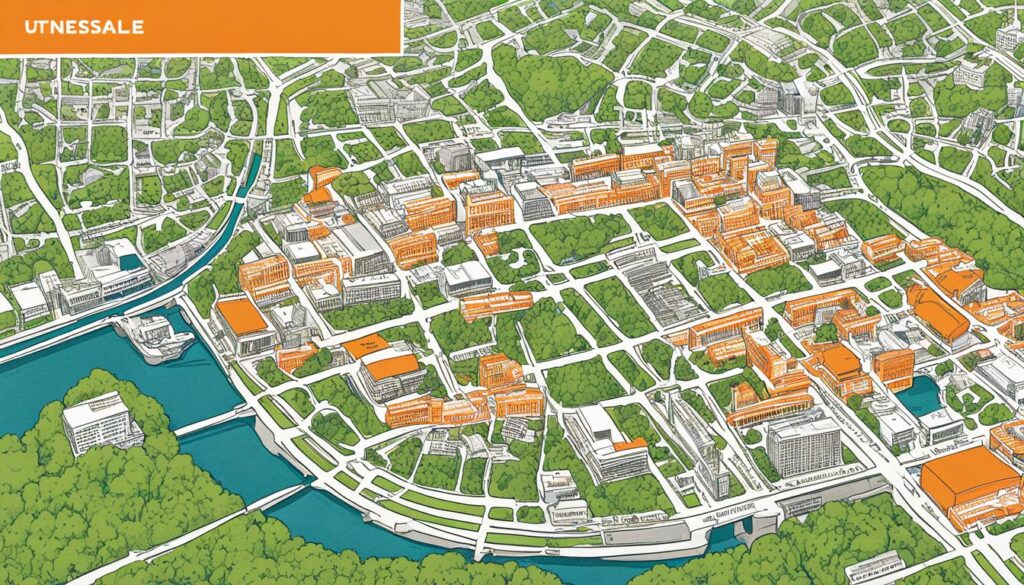 university of tennessee knoxville map